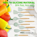 10pc Soft Silicone Kitchen Tools 10PC Silicone Tools Spatula Turner Cookie Pastry Scraper Supplier